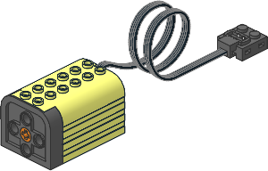 Electric Power Functions Functions E-Motor with Black Coiled Cable