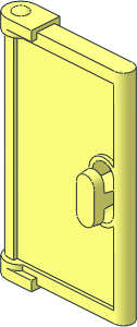 Door  1 x  2 x  3 with Holes in Handle Type 2