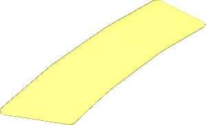 ~Sticker Back  0.8 x  2.5 Irregular (Formed)