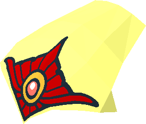 ~Minifig Mask Eagle - Red Tiara Pattern