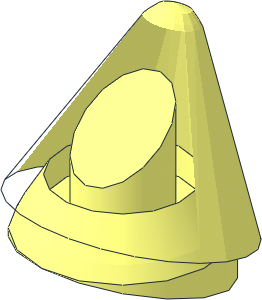 ~Minifig Hat Cone - without Patternable Surfaces