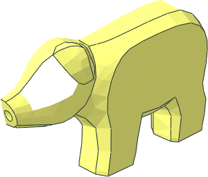 ~Animal Piglet without Patternable Surfaces - Half