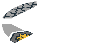 ~Electric Brick  4 x  4 x  0.667 Round - Top with  2 Studs with Gold Sabertooth Tiger Head, Hexagons and White "Ice" Logogram Pattern - Half