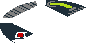~Electric Brick  4 x  4 x  0.667 Round - Top with  2 Studs with Lime Tubes, Silver Machinery and White Mask with Red Eyes Pattern - Half