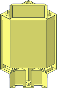 ~Panel Wall  3 x  3 x  6 Corner without Front Faces