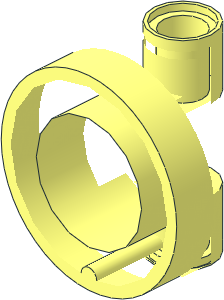 ~Technic Steering Wheel Bearing with 2 Pegholes & 2 Axleholes Arms Center