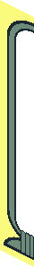 ~Sand Green Cartouche for Brick  1 x  2 x  5 - Half