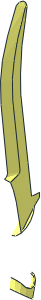 ~Minifig Sword Elvish Blade Half