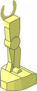 ~Minifig Legs Mechanical - Half