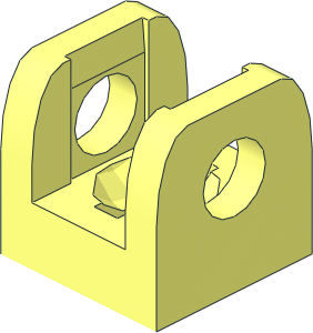 ~Car Base  4 x 14 x  1 with Tow Ball Socket - Joint-8 Socket Free Square Vertical