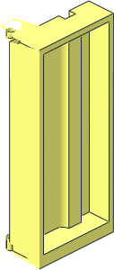 ~Door Frame  3 x  6 x  6 with Inside Grooves Half