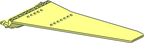 ~Wing Plate 56 x 16 x  2 Angled with Slope curved 12 x  8 x  2 Center - One Half