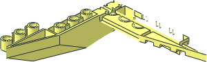 ~Aircraft Fuselage  4 x 16 x 1 with  2 x 10 Recessed Center,  8 x  4 Wings with Cutaways and 9 Holes - One Quarter Elements
