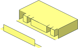 ~Train Track 6 Studs Wide Switch - Straight Sleeper