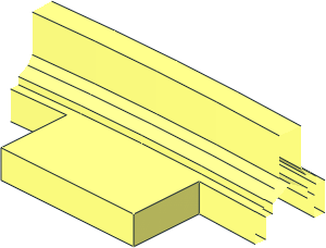 ~Train Track 6 Studs Wide Switch - Rails Inner