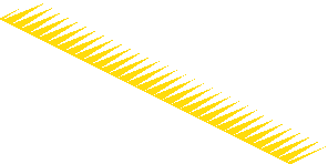 ~Sticker  2.6 x  3.5 with Black Lines and Rectangles and Red and White Danger Stripes Leaning Right - 6. Gradient