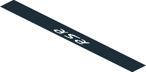 ~Sticker  2.0 x  3.8 with White Logos on Black Background - Third Face
