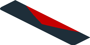 ~Sticker  3.0 x  1.8 with Porsche Logo in Black, Red and Grey Stripes and White 2 in Red Square on White Background - Sixth Face