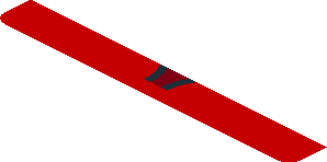 ~Sticker  1.9 x  1.8 with Agip Logo and Air Vent on Red Background - Sixth Face