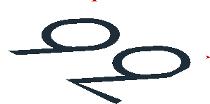 ~Sticker  3.0 x  0.8 with Black Number 22 in White Disc on Red Background - Third Face