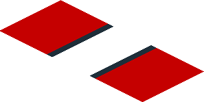 ~Sticker  0.8 x  4.1 with Grey Ferrari Horse in Grey Grille and White Headlamp on Red Background - Second Face
