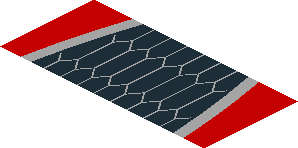 ~Sticker  0.8 x  4.1 with Grey Ferrari Horse in Grey Grille and White Headlamp on Red Background - Fifth Face