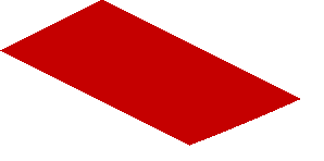 ~Sticker  0.8 x  1.6 with White Arc on Red Background Right -  Second Face