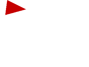 ~Sticker  0.8 x  1.6 with White Arc on Red Background Right - Fifth Face