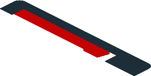 ~Sticker  1.9 x  1.8 with 488 GTE Logo and Ferrari Badge on Black and Red Background Left - First Face