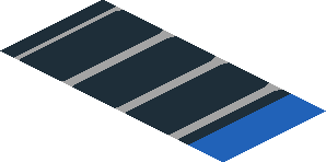 ~Sticker  0.8 x  4.1 with Black Air Vent and ZL1 Logo on Blue Background - Eighth Face