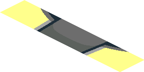 ~Sticker  1.9 x  1.8 with Black McLaren Logo and Black Triangles and Grey Trapezoid Background - Second Face