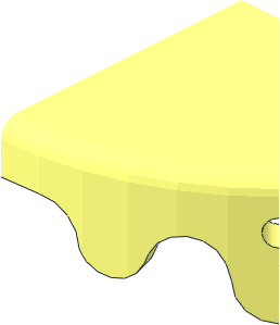~Plate  4.5 x  4.5 with Melting Drops on Side - 1/8th