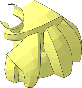 ~Animal Hermit Crab with 45 Degree Bar on Back - Half