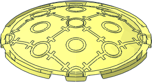 ~Brick  6 x  6 x  1 Round with Curved Top - without Patternable Surfaces