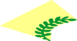 ~Sticker  1.1 x  1.7 with Green Laurels - Half