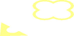 ~Flower Petal with 4 Leaves - Outline and Flower Pot