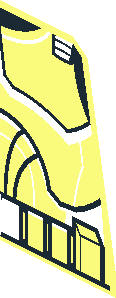 ~Minifig Torso with SW Clone Trooper Armour (Clone Wars 2008) Pattern - Front Half without Shadows