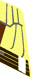 ~Minifig Torso with SW Layered Vest with Reddish Brown Undershirt and Dark Brown Belt Pattern - Half