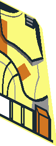 ~Minifig Torso with SW Clone Trooper with Orange Markings (Clone Wars) Pattern - Front Side