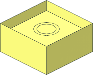 ~Modulex Tile  2 x  2 with Bottom Stud without Top Surface