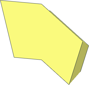 ~Modulex Brick Angled 18  2 x  X Double - End