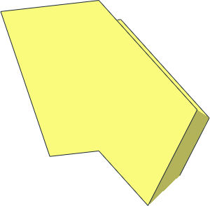 ~Modulex Angled Brick 27 2 x 1 Double - Side