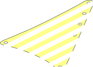 ~Sail 15 x 22 Triangular Thin Stripe 1