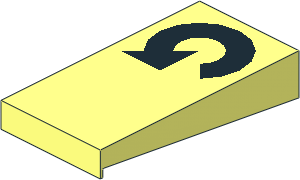 ~Electric Switch: Key Left with Left Rotating Arrow Pattern (Obsolete)