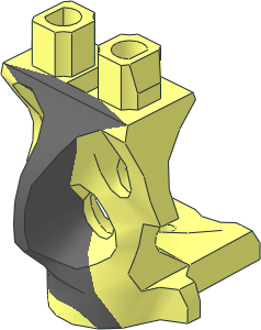 Minifig Hips Ghost with Dark Bluish Grey Pattern