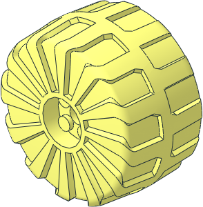 Wheel 32 x 56 Hard-Plastic without Inner Supports