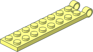 Hinge Plate  2 x  9 Base with Small Hole