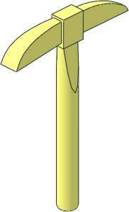 Minifig Pickaxe