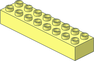 Duplo Brick  2 x  8