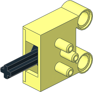 Technic Pneumatic Valve with Pegholes (Complete - Neutral Position)